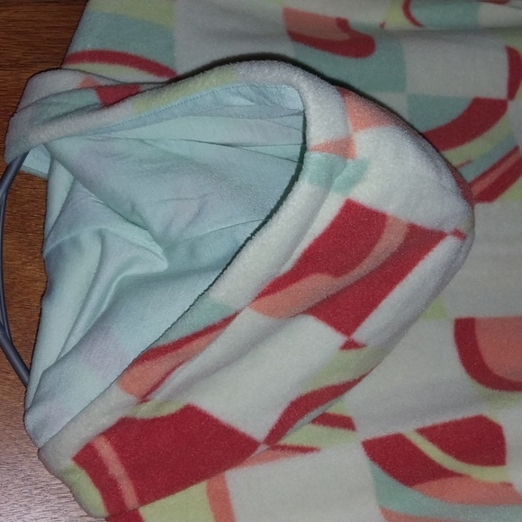 Massive Outdoors Woman's Large Full Zip Fleece Hooded Jacket. Multicolor - Picture 3 of 8